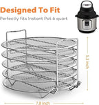 SICHEER Dehydrator Rack Stainless Steel Stand Accessories Compatible with Instant Pot Air Fryer Crisp Lid 6 Quart