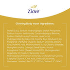 Dove Glowing Body Wash For Revitalized, Refreshed Skin Mango Butter and Almond Butter Cleanser That Effectively Washes Away Bacteria While Nourishing Your Skin 22 oz 4 Count
