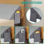 Vekkia King Bed Wedge Pillow for Headboard Gap/Mattress Gap Filler/Headboard Pillow/Bed Gap Filler,Close Gap(0-6") Between Mattress and Headboard,Stop Loosing Your Pillows,Phone(Gray 76"x10"x6")