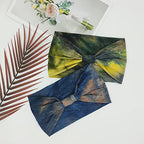 Wide Headbands For Women Knotted Headband African Womens Head Wraps Stretchy Hair Accessories Bands Tie Dye 4 Pack
