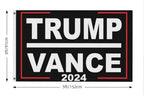 Trump Vance 2024 Flag 3x5 Donald Trump J.D. Vance 2024 America President Flags Made in USA Outdoor Double Sided 3 Ply Heavy Duty Banner with 2 Brass Grommets UV protection Fade Resistant for Indoor Outdoor Decor Gift