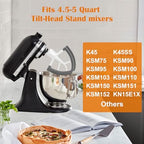 Flex Edge Beater for KitchenAid 4.5-5 Quart Tilt-Head Stand Mixer Kitchen Aid Mixers Accessories, Kitchen Aid Paddle With Silicone Edges Scraper for kitchenaid mixer Attachments