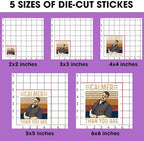 (3Pcs) Lebowski Big Walter Sobchak Calmer Than You are 3 Inch for Water Bottle, Tumbler, Laptop, Hat, Phone Case