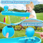 Water Table Pump, Octopus Battery Powered Water Pump for Water Table 3 Hours Non-Stop Fun Summer Outdoor Water Toys Outside Water Play Table Accessories for Toddlers Kids (Blue)