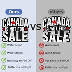Canada is Not for Sale Gulf of America 51st State Maple Syrup MAGA Gang Pierre Poilievre Conservative Party True North Strong Free Bumper Sticker Decal for Waterbottle Laptop Hardhat (2, 2.7X3 in)