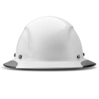 LIFT SAFETY Dax Fiber Resin Full Brim Safety Helmet | 6 Point Suspension for Comfort & Impact Protection | White Carbon Gloss Pattern