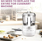 DLC-2ACBN Fits for Cuisinart Mini Prep Plus Food Processor Replacement Chopping Blade, Only Fit DLC-2A Replacement Blade, Compatible with DLC-2A, DLC-2ATQ, DLC-2AR, DLC-2APK et, Sharp and Strong Blade
