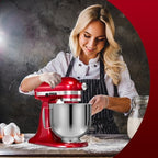 Stainless Steel Stand Mixer Bowl 5 QT For KitchenAid Artisian&Classic Stand Mixeres, Replacement Bowl For KitchenAid Mixers (5 QT)