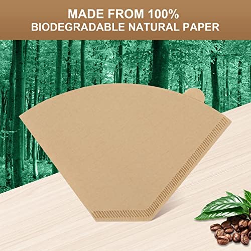 Disposable Coffee Paper Filters for Ninja Dual Brew Coffee Maker,200 Pcs #4 Cone Replacement Filter Compatible with Ninja DualBrew Pro CFP301 CFP201 Coffee Maker