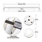 Grab Bars for Shower, 1 Pack 32-Inch Anti Slip Shower Handles for Elderly, Safety Shower Grab Bar, Stainless Steel Handicap Grab Bars for Bathroom (White 1" Diameter)