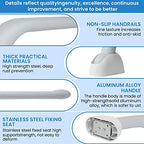 Toilet Safety Rails for Elderly (520 lbs), Handicap Toilet Rails with Foldable Handles, Toilet Assist Rails, Toilet Rails for Seniors, Heavy Duty Toilet Safety Frames Rails with Arms, Easy Installatio