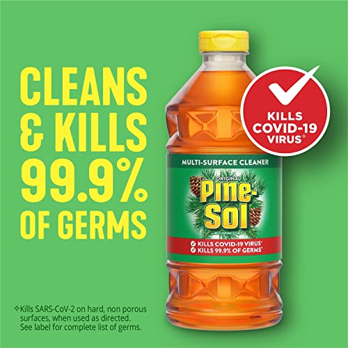 Pine-Sol All Purpose Multi-Surface Cleaner, Original Pine, 60 Ounces Each (Pack of 2) (Package May Vary)