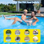 WXFANA 100-Pack Pool Skimmer Socks, Pool Fliter Socks Swimming Pool Skimmer Basket Sock Pool Filter Socks Pool Cleaning Filter Socks Cleans Debris and Leaves for In-Ground or Above Ground Pools