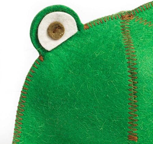 Traditional Sauna Hat - Sheep's Wool Felt Sauna Hats - The Main Russian Banya Accessories - Finnish Sauna Hat for Men and Women - Head Protection from Hot Steam - Frog Shape Spa Hat