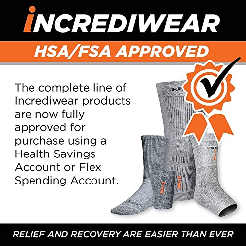 INCREDIWEAR Knee Sleeve, Grey, Large