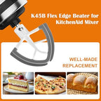 Flex Edge Beater for KitchenAid 4.5-5 Quart Tilt-Head Stand Mixer Kitchen Aid Mixers Accessories, Kitchen Aid Paddle With Silicone Edges Scraper for kitchenaid mixer Attachments