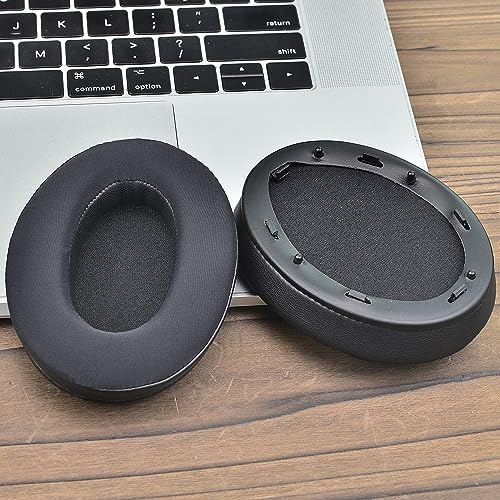 Adhiper Replacement Ear Pads for Sony WH-1000XM3 (WH1000XM3) Noise Canceling Headphones, Upgraded Cooling Gel Earpads Cushions with Softer Protein Leather, Noise Isolation Memory Foam(Black)