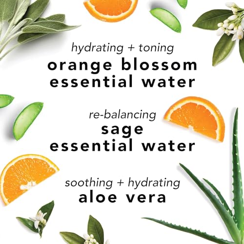 Mario Badescu Facial Spray with Aloe, Sage and Orange Blossom for All Skin Types | Face Mist that Hydrates & Uplifts