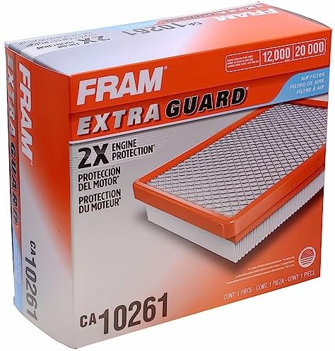FRAM Extra Guard CA10261 Replacement Engine Air Filter for 2007-2022 Dodge Ram 2500-5500 (6.4L & 6.7L), Provides Up to 12 Months or 12,000 Miles Filter Protection
