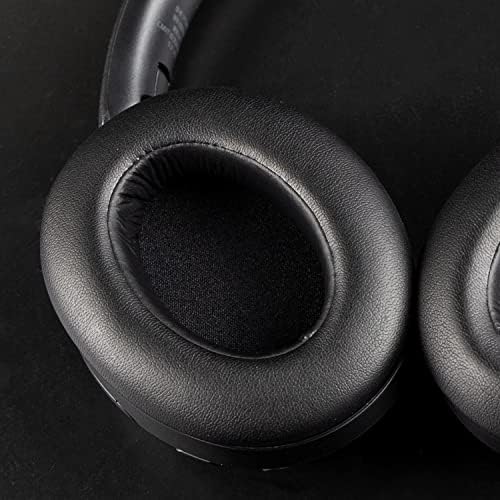 SOULWIT Earpads Cushions Replacement for Sony WH-XB910 XB910N Extra Bass Noise Cancelling Headphones, for Sony WHXB910N Headset, Ear Pads with Soft Protein Leather, Noise Isolation Foam - Black