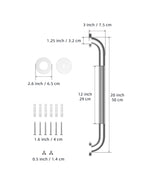 20 Inch Anti Slip Shower Grab Bar, Munzong Stainless Steel Bathroom Grab Bar, Satin Brushed Nickel Knurled Bathroom Balance Bar,Safety Hand Rail Support Handicap Elderly Senior Assist Bath Handle