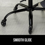 GORILLA GRIP Slip Resistant Office Chair Mat for Carpet Floors, Smooth Glide Under Desk Carpeted Floor Protector, Heavy Duty Plastic Computer Mats for Rolling Work and Gaming Chairs 29x47 Lip, Clear