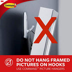Command Small Wire Toggle Hooks, 16 Hooks and 24 Command Strips, Damage Free Hanging Wall Hooks with Adhesive Strips, No Tools Adhesvie Hooks for Hanging, Organization and Storage, Holds up to 0.5 lb