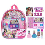 Barbie Makeup Filled Backpack Set, Including Lip Balm, Nail Polish, Nail File, Hair Bows, and Other Accessories, Ages 3+ for Parties, Sleepovers and Makeovers, By Townley Girl