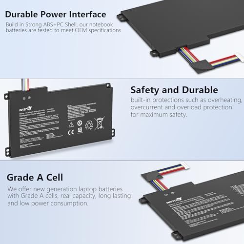 B31N1912 C31N1912 Laptop Battery Replacement for ASUS VivoBook 14 15 E410 E510 L410 L510 E410M E410MA L410MA E410KA E510M E510MA E510KA 11.55V 42Wh