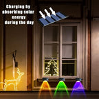 K.E.J. Solar Pool Side Lights Color Changing Solar Deck Lights Outdoor LED Step Light Waterproof Pool Accessories Decor for Stairs Fence Yard Driveway Pathway Yard Backyard Garden (8Pcs)