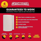 Catchmaster Tree Shield Lantern Fly & Ant Traps Insect Barrier, 4 Rolls 30ft Each, Outdoor Adhesive Crawling Insect Trap, Glue Traps to Protect Trees, Fruit & Plants, Pest Control Lawn & Garden