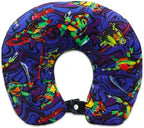 Teenage Mutant Ninja Turtles Travel Neck Pillow for Kids - Bundle with 13" TMNT Neck Pillow, Tattoos, Stickers, More | Teenage Mutant Ninja Turtles Travel Accessories Set for Boys