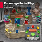 Step 2 Pump & Splash Discovery Pond Water Table, Kids Water Sensory Activity Pool, Summer Outdoor Toys, 10 Piece Toy Accessories, For Toddlers 2+ Years Old