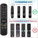 Replacement LG Remote Control for Smart TV, MR22GA/GN LG Magic Remote for 2022-2019 LG TVs UHD 4K ThinQ WebOS OLED, with Voice and Pointer Function