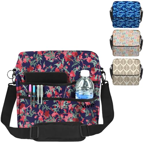 Vive Rollator Bag - Universal Travel Tote for Carrying Accessories on Wheelchair, Rolling Walkers, Transport Chairs, Mobility Scooters - Lightweight Handicap Medical Mobility Aid - for Women, Seniors