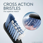 Oral-B Clic Toothbrush, Chrome White, with 1 Bonus Replacement Brush Head and Magnetic Toothbrush Holder