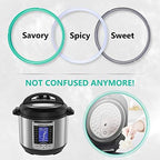 Sealing Ring for 8 Qt Instant Pot Replacement Silicone Gasket Seal for 8 Quart Instapot Pressure Cooker Accessories for Insta Pot IP DUO/LUX/ULTRA/SMART/PRO/VIVA 8QT Seal Ring - 3 Pack