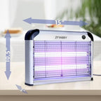 Zfyabby Electric Bug Zapper, 3500 Volt Powerful Flying Insect Mosquito Flies Killer 20W Blue UV Light Attract, Bug Zapper, Fly Zapper, Mosquito Killer-Plug-in Pest Control Machine for Moth
