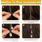 Lucomb 259 Pcs Hair Jewelry and Accessories - Silver Loc Jewelry, Hair Cuffs, Clips, Charms, Rings for Women's Braids, Dreadlocks, and Hair Decoration
