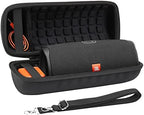 co2CREA Hard Travel Case Replacement for JBL Charge 4 / Charge 5 Waterproof Bluetooth Speaker (Black Case)