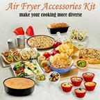 Baking Set for Ninja Foodi 6.5 Qt, 8 Qt, Ninja Foodi Pressure Cooker + Air Fryer Deluxe Bake Kit, Dishwasher Safe Air Fryer Accessories Set