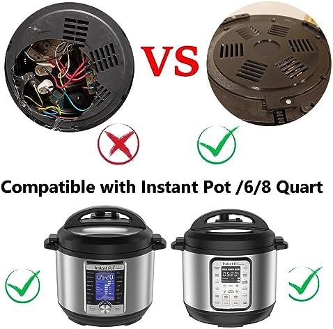 Replacement Base Cover Compatible Instant Pot 6 8 Quart Accessories Black
