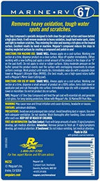 Meguiar's Marine/RV One Step Compound - Marine and RV Restorer That Removes Heavy Oxidation and Scratches While Restoring Gloss - 32 Oz (Packaging May Vary)