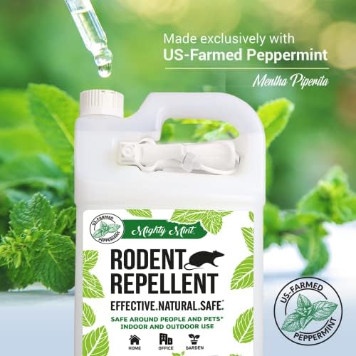 Mighty Mint Mouse Repellent Pouches & Rodent Repellent Gallon Bundle