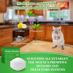 Natural Mouse Repellent, 12 Pack Rodent Repellent Balls Peppermint Oil to Repel Mice and Rats, for Car Engines Home Kitchen Yard Garage Indoor & Outdoor, Humans & Pet Safe