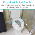 Vive Toilet Seat Cushion - Soft Padded Foam for Comfort, Support, and Pain Relief