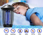 Outdoor & Indoor Waterproof Insect Repellent - Flying Bug Trap, 20W / 4000V Electric Mosquito Killer (3 Blubs) - for Backyard, Yard, Home