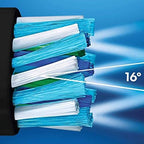 Crossaction Electric Toothbrush Replacement Brush Head Refills, Black , 4 Count (Pack of 1)