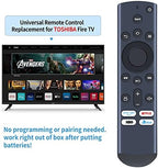 New CT-RC1US-19 IR Replacement Remote Control Compatible for Toshiba TV 32LF221U19 43LF711U20 43LF421U19 43LF621U19 49LF421U19 50LF711U20 50LF621U19 55LF711U20 55LF621U19 65LF711U20 (NO Voice)