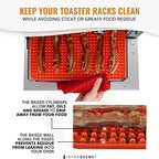 Toaster Oven Air Fryer Reusable Mats Accessories 9 x 11, Silicone Liner, Drip Mat (3pcs) Compatible with Cuisinart, Emeril Lagasse, Gowise, Breville + More, Convection Accessories, Electric Oven Rack